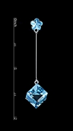 Picture of Popular Sea Blue Zine-Alloy Drop & Dangle