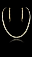 Picture of High Quality Guaranteed Brass Platinum Plated 2 Pieces Jewelry Sets