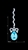 Picture of Fashionable Zinc-Alloy Sea Blue Drop & Dangle