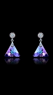 Picture of Premium Platinum Plated Swarovski Element Drop & Dangle