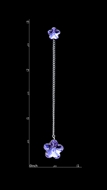 Picture of Cheaper Zinc-Alloy Floral Drop & Dangle