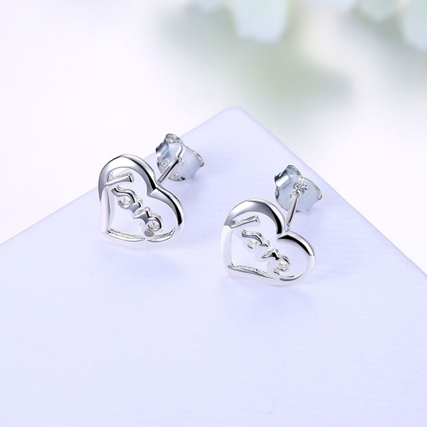 Picture of Elegant Colored Platinum Plated Stud 