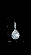 Picture of Good Performance Swarovski Element White Drop & Dangle