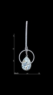 Picture of Fabulous Single Stone Zinc-Alloy Drop & Dangle