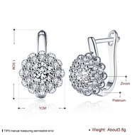 Picture of Innovative And Creative Platinum Plated Huggies Earrings