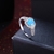 Picture of Online Blue Platinum Plated Fashion Rings