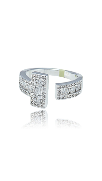 Picture of Cheap Cubic Zirconia Platinum Plated Fashion Rings