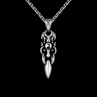 Picture of Skull Medium Pendant Necklace with Speedy Delivery