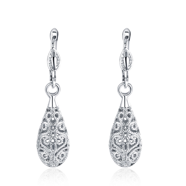 Picture of Brand New Platinum Plated Casual Dangle Earrings with Full Guarantee