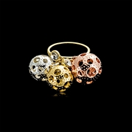 Picture of Nice Big Multi-tone Plated Fashion Ring