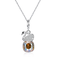 Picture of Sparkling Animal Platinum Plated Pendant Necklace