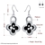 Picture of Fashionable Flowers & Plants Platinum Plated Dangle Earrings