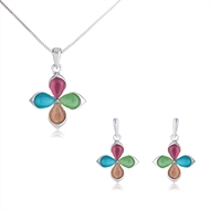 Picture of Eye-Catching Rose Gold Plated Zinc Alloy Necklace and Earring Set with Member Discount