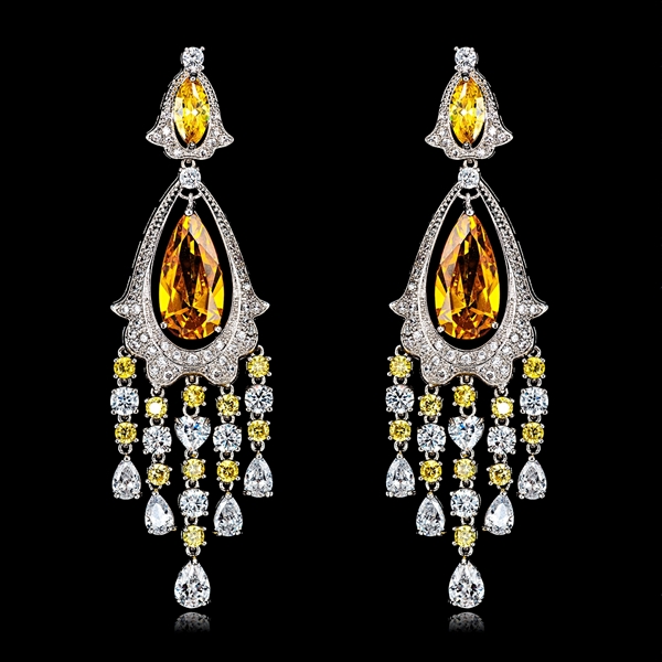 Picture of Top Cubic Zirconia Luxury Dangle Earrings