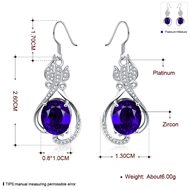 Picture of Eye-Catching Blue Cubic Zirconia Drop & Dangle Earrings with Member Discount