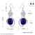 Picture of Eye-Catching Blue Cubic Zirconia Drop & Dangle Earrings with Member Discount