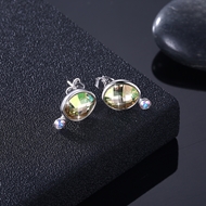 Picture of Fashion Green Stud Earrings in Flattering Style