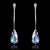 Picture of Top-A Platinum Plated Single Stone Drop & Dangle