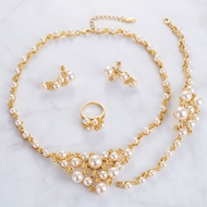 Picture of Charming White Dubai 4 Piece Jewelry Set As a Gift