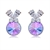 Picture of Inexpensive Zinc Alloy Purple Stud Earrings from Reliable Manufacturer