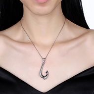 Picture of Stylish Casual 925 Sterling Silver Pendant Necklace