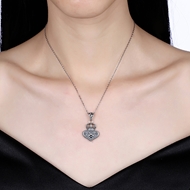 Picture of Pretty Cubic Zirconia Casual Pendant Necklace