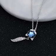 Picture of Most Popular Swarovski Element Blue Pendant Necklace