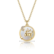 Picture of Copper or Brass Gold Plated Pendant Necklace with Unbeatable Quality