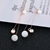 Picture of Purchase Rose Gold Plated White Dangle Earrings Exclusive Online