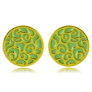 Picture of Zinc Alloy Gold Plated Stud Earrings with Unbeatable Quality