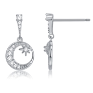 Picture of Best Cubic Zirconia Cute Dangle Earrings