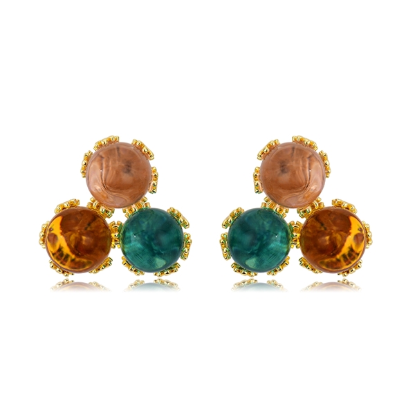 Picture of Zinc Alloy Colorful Stud Earrings from Certified Factory