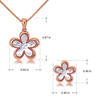 Picture of Classic Copper or Brass Necklace and Earring Set in Exclusive Design