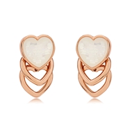 Picture of Designer Rose Gold Plated Shell Stud Earrings with No-Risk Return