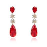 Picture of Charming Red Cubic Zirconia Dangle Earrings As a Gift