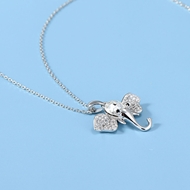 Picture of Famous Small Platinum Plated Pendant Necklace