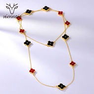 Picture of Delicate Enamel Small Long Chain Necklace