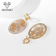 Picture of Brand New Gold Plated Big Dangle Earrings with Full Guarantee