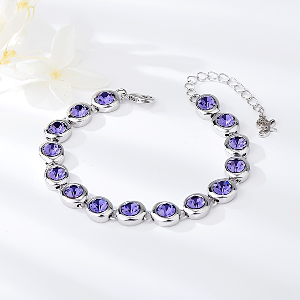 Picture of Recommended Purple Zinc Alloy Fashion Bracelet from Top Designer