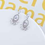 Picture of Luxury Cubic Zirconia Dangle Earrings with Fast Delivery