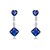 Picture of Luxury Blue Dangle Earrings with Fast Delivery