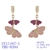 Picture of Need-Now Pink Luxury Dangle Earrings with Full Guarantee