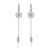 Picture of Brand New White 925 Sterling Silver Dangle Earrings with SGS/ISO Certification