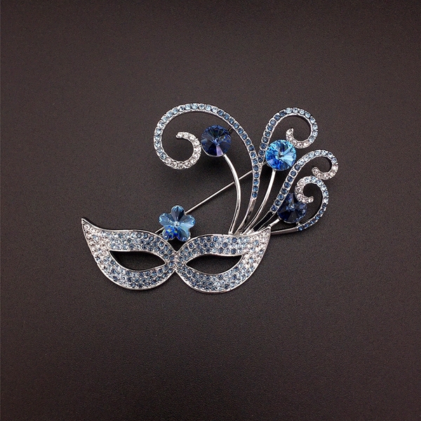 Picture of Good Quality Swarovski Element Medium Brooche