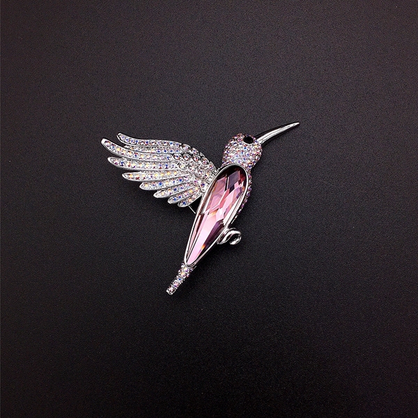 Picture of Zinc Alloy Pink Brooche with Fast Shipping