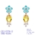 Picture of Big Gold Plated Dangle Earrings Online Only