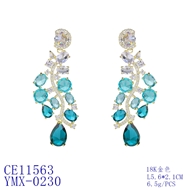 Picture of Delicate Cubic Zirconia Luxury Dangle Earrings