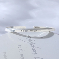 Picture of 999 Sterling Silver Small Fashion Bangle with Fast Delivery