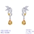 Picture of New Season Yellow Big Dangle Earrings with SGS/ISO Certification