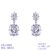 Picture of Luxury Cubic Zirconia Dangle Earrings with Fast Delivery